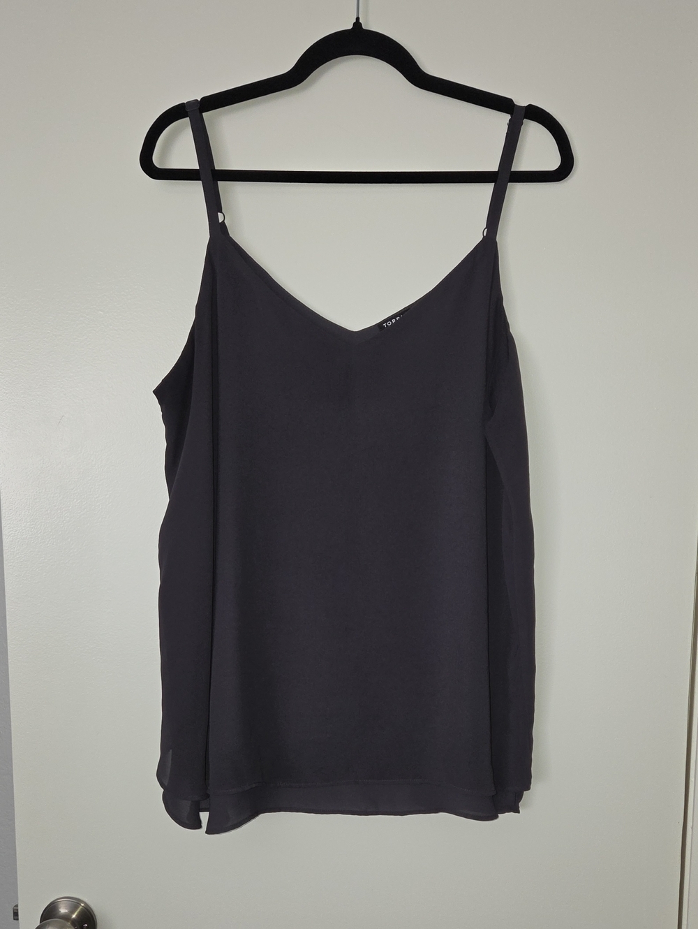 Torrid Charcoal Gray Sophie Chiffon Double Layer Sophie Swing Cami